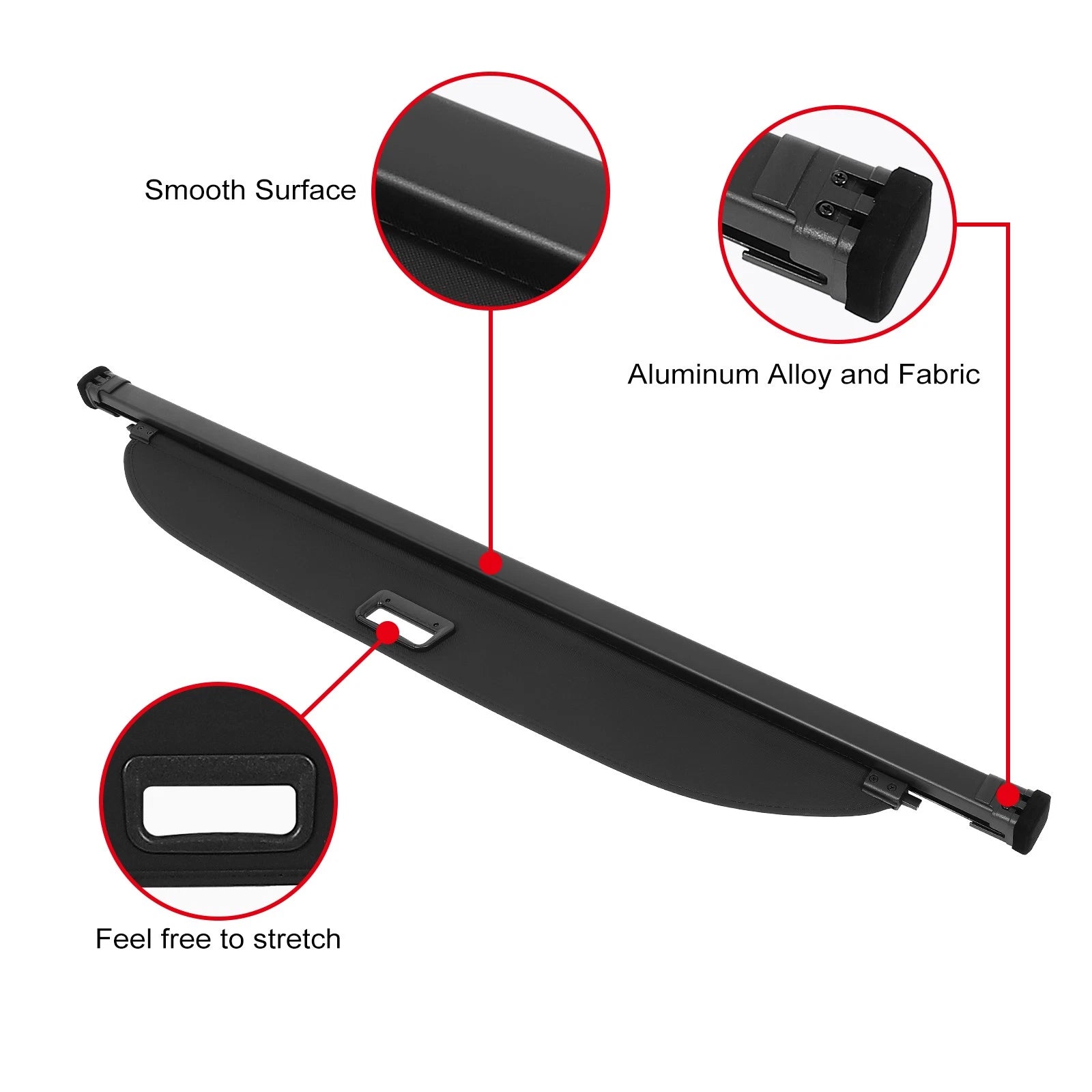 Retractable Rear Cargo Security Trunk Cover for Volkswagen Atlas (2018–2024)