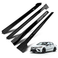 Set of 4 Side Skirt Extensions for Toyota Camry SE XSE 2018–2024 Black