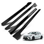 Set of 4 Side Skirt Extensions for Toyota Camry SE XSE 2018–2024 Black