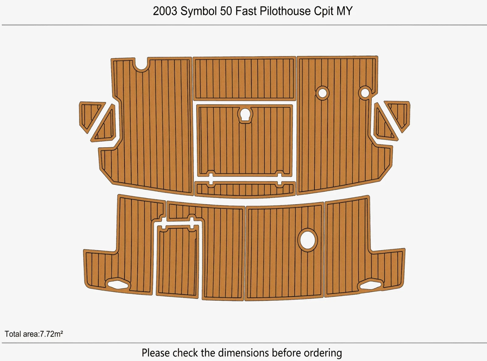 EVA Flooring for Symbol 50 Fast Pilothouse (2003)