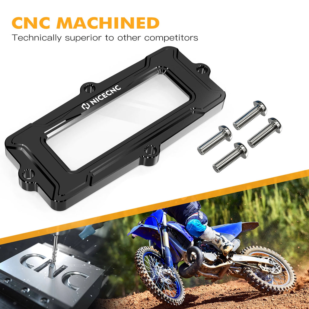CNC Cylinder Power Valve Holder Side Cover Cap for Yamaha YZ250 YZ250X (1999–2023)