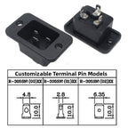C20 Locking Connector Socket 20A 250VAC for Battery Management Systems