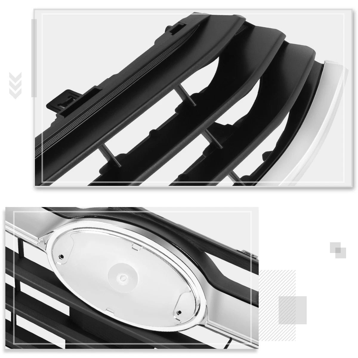 Front Grille with Badge Slot & Chrome Moulding for Legacy 2020–2022