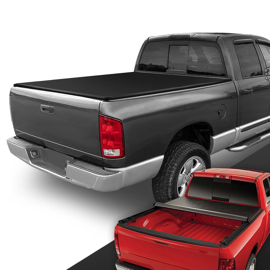 Vinyl Soft Roll Up Tonneau Cover for Dodge Ram Truck Fleetside (2002–2023)