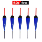 Set of 5 Balsa Wood Float Bobbers for Fishing Accessories
