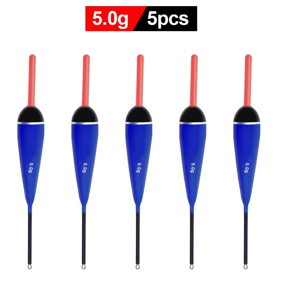 Set of 5 Balsa Wood Float Bobbers for Fishing Accessories