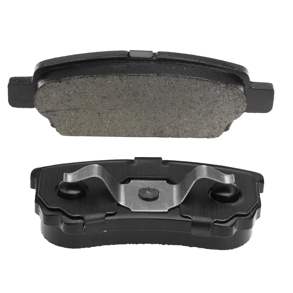 Set of 2 Rear Disc Brake Rotors & Ceramic Pads for Jeep Compass (2007–2017)