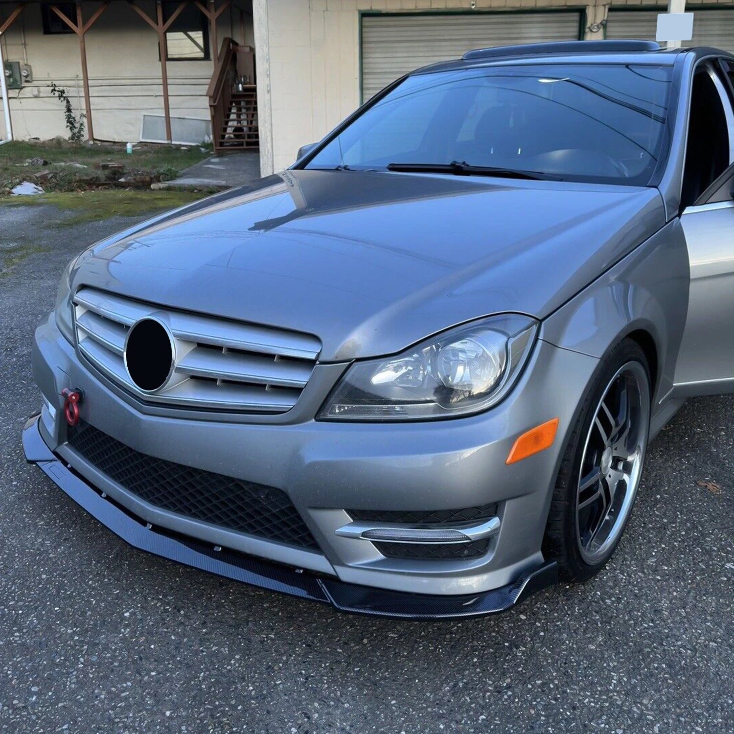 Carbon Fiber Front Bumper Lip Splitter for Benz W204 (2012-2014)