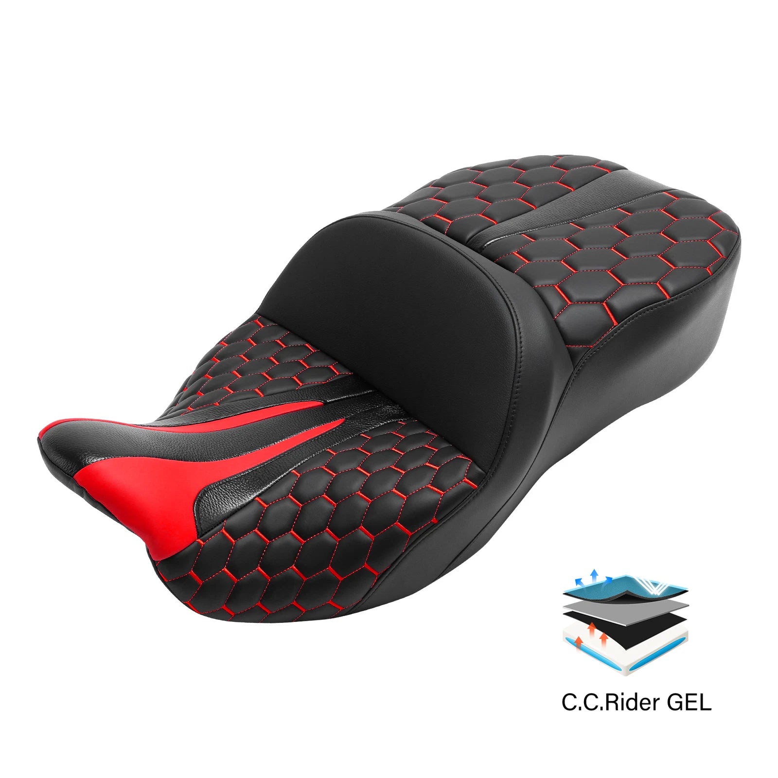 Gel Seat for Harley Touring Electra Street Road Glide (2009–2023)