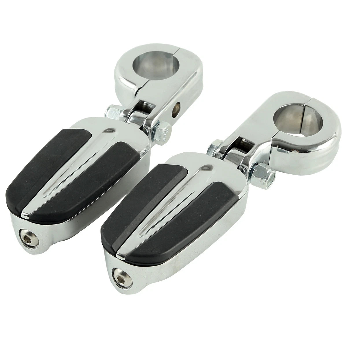 1 1/4" Engine Guard Male Footrests Pegs for Harley Softail