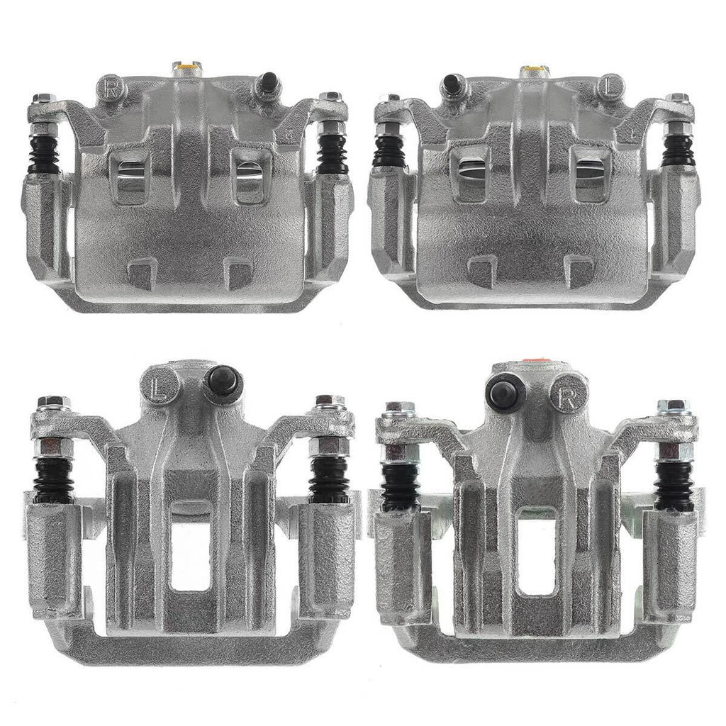 Set of 4 Brake Calipers with Bracket for Nissan Frontier