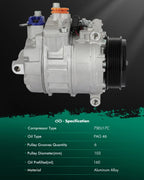A/C Compressor for Mercedes-Benz SL500 SL55 (2003–2007) CO 11256C