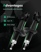 Front Pair Gas Suspension Struts Shocks for Suzuki SX4 (2007–2013)