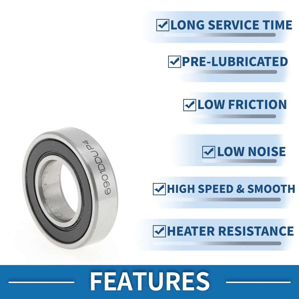 Deep Groove Ball Bearing P4 for Scooter Skateboard (12x24x6mm) 1 Pc