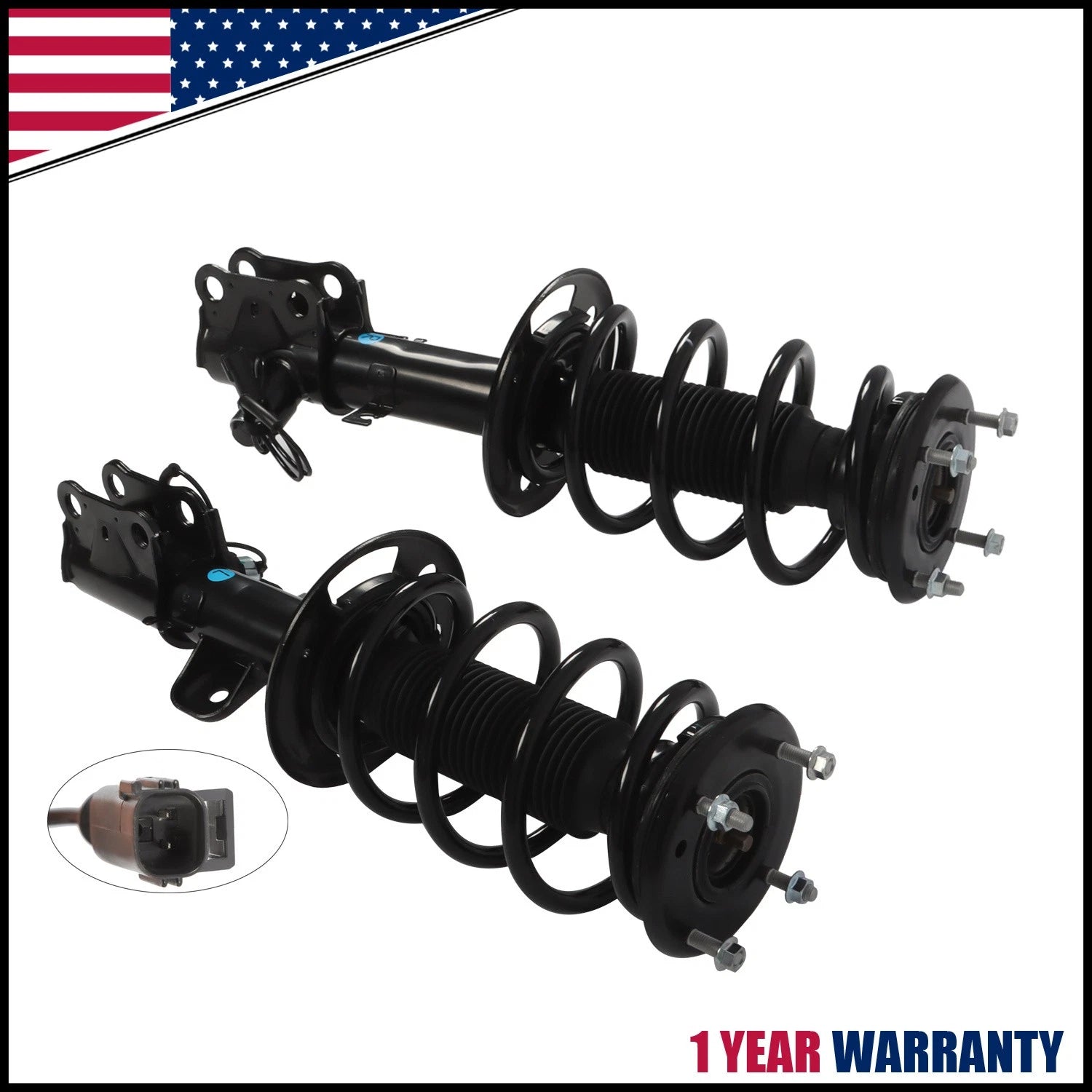 2X Front Struts Assembly w/Electronic for Lincoln MKS (2013–2016)