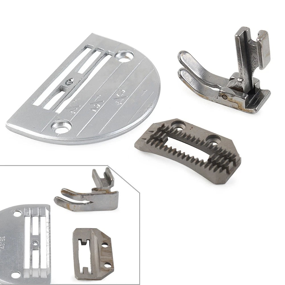 Heavy Duty Needle Plate, Feed Dog, Presser Foot for Juki, Consew, Singer
