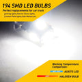 50PCS T10 LED License Plate Light Bulbs for Universal Vehicles