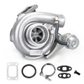 T04E T3 V-band Turbocharger 420HP w/ Intercooler Piping Kit for 4 or 6 Cyl