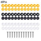 Weather Resistant Plate Screws and Hinged Covers for Car Number Plate Fixing
