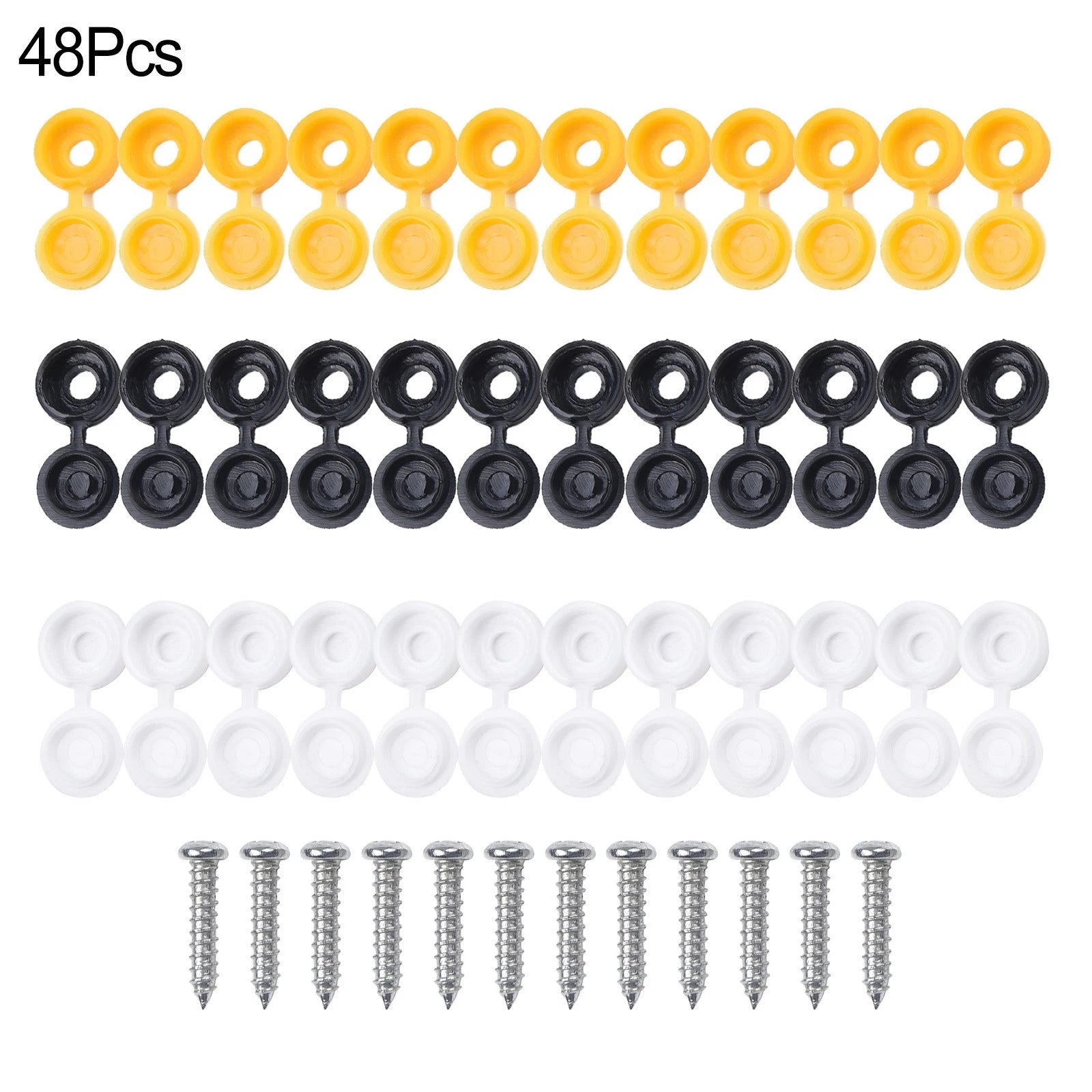 Weather Resistant Plate Screws and Hinged Covers for Car Number Plate Fixing