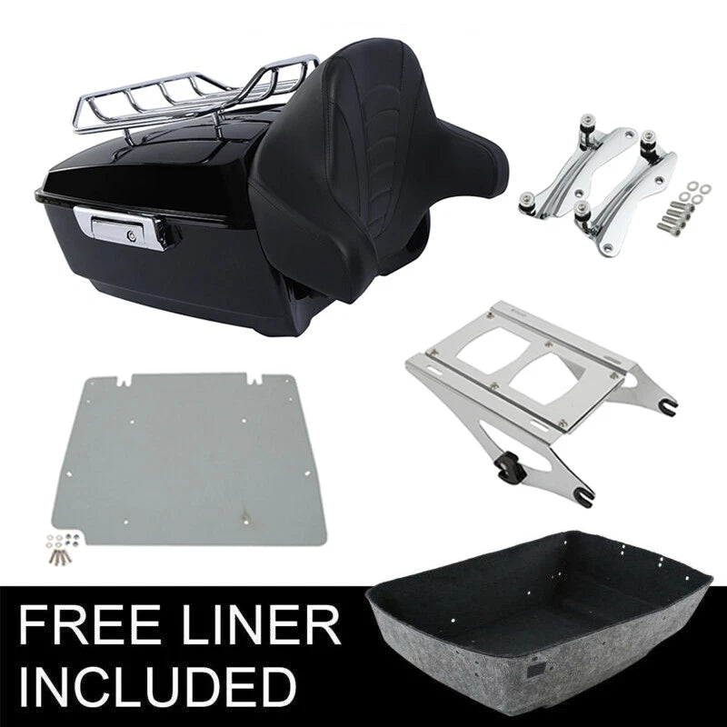 Trunk Rack Pad Mount Plate for Harley Touring Road Glide (2014–2026)