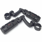 1" Black Wing Zombie Sull Foot Peg for Harley Davidson Sportster 883 1200