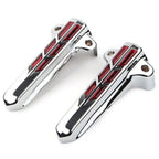 Red LED Front Lower Fork Leg Covers for Harley FLHR FLHTK FLHX (2014-2020)