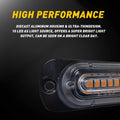 Strobe Amber/White LED Emergency Beacon Light for Trucks