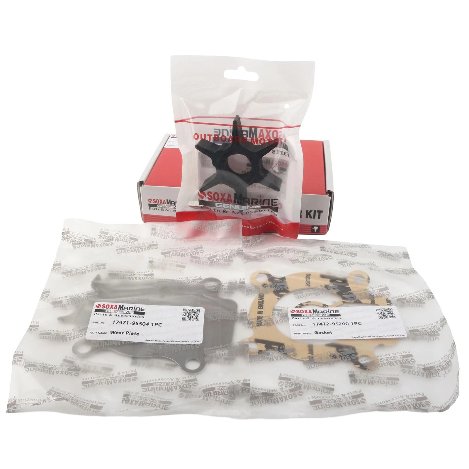 Water Pump Impeller Repair Kit for Suzuki Marine DT 75 85 HP (17400-95550)