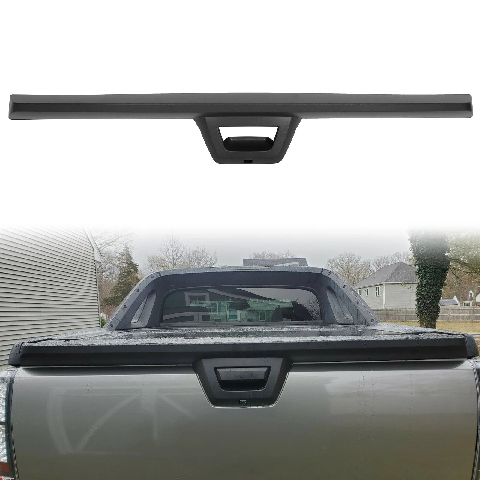 Tailgate molding spoiler for Chevrolet Avalanche, Escalade EXT (2007–2013) w/Camera Hole