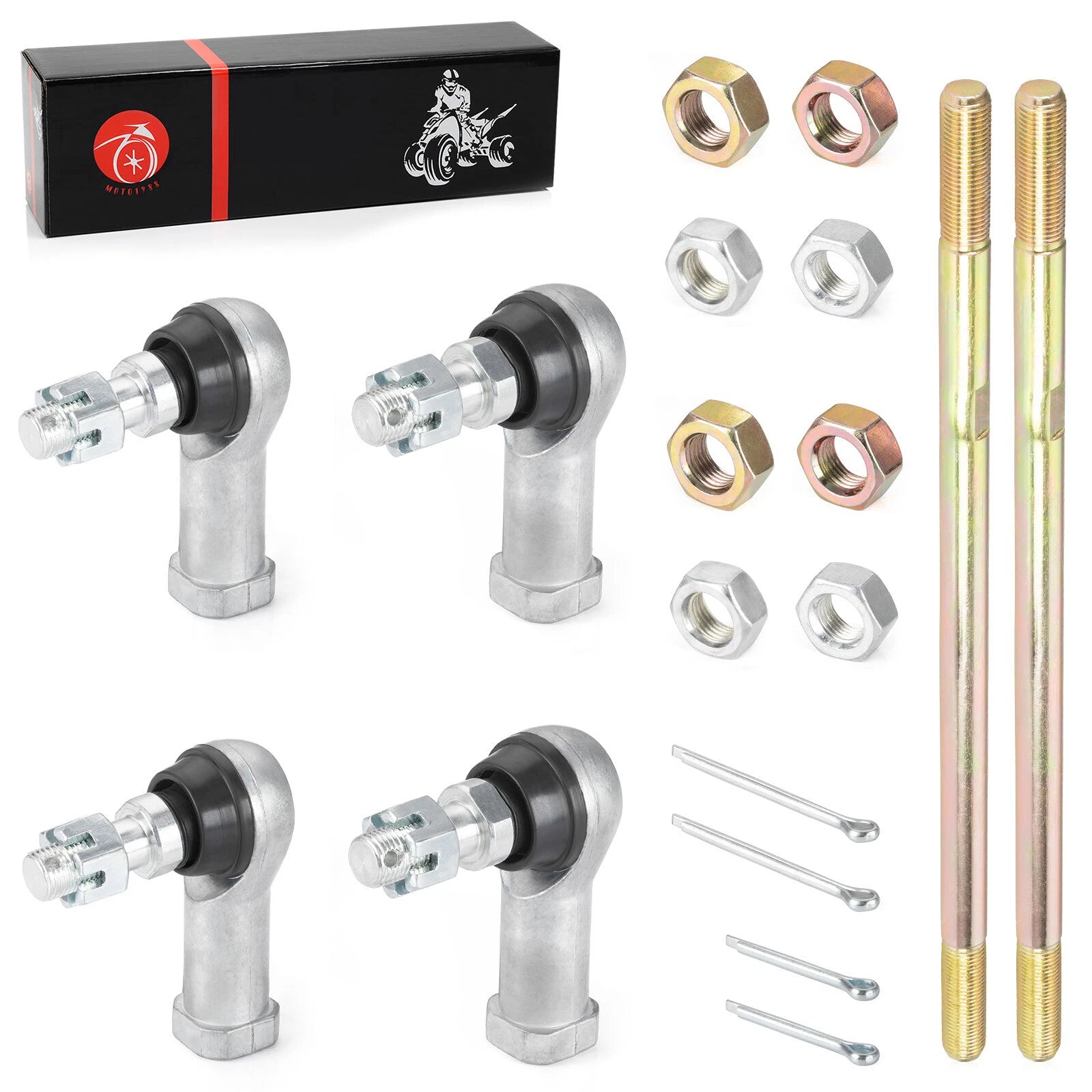 Set of 2 Tie Rod Ends for Honda Rancher 350 TRX350 (2000–2006)