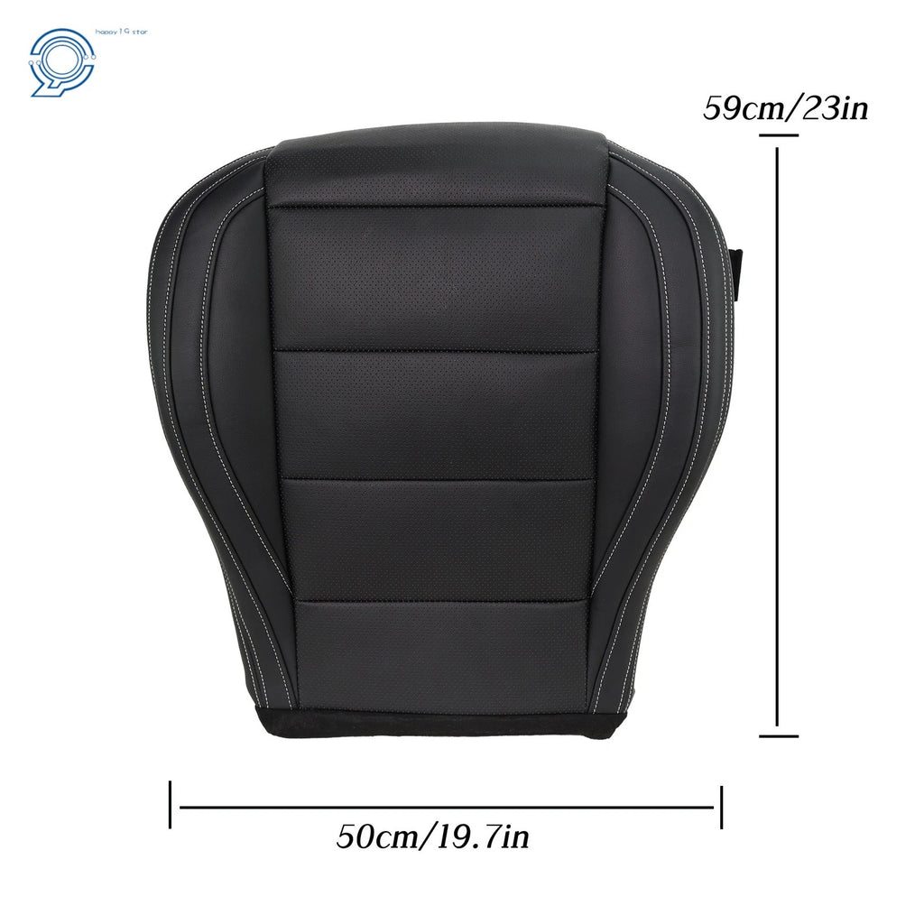 Front Left Driver Bottom Seat Cover for Ford Mustang GT V6 (2015–2023) Perforated