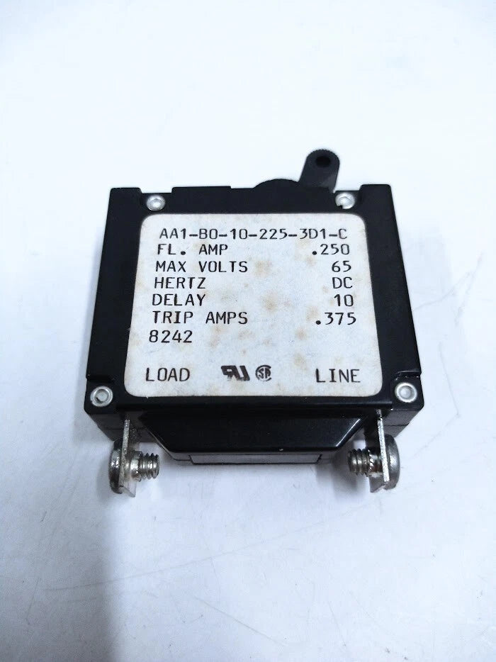 Set of 4 Carling Switch AA1-B0-10-225-3D1-C On/Off Breaker Switch 65V
