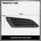 Set of 2 Front Bumper Fog Light Covers for Ford Fiesta (2014–2019)