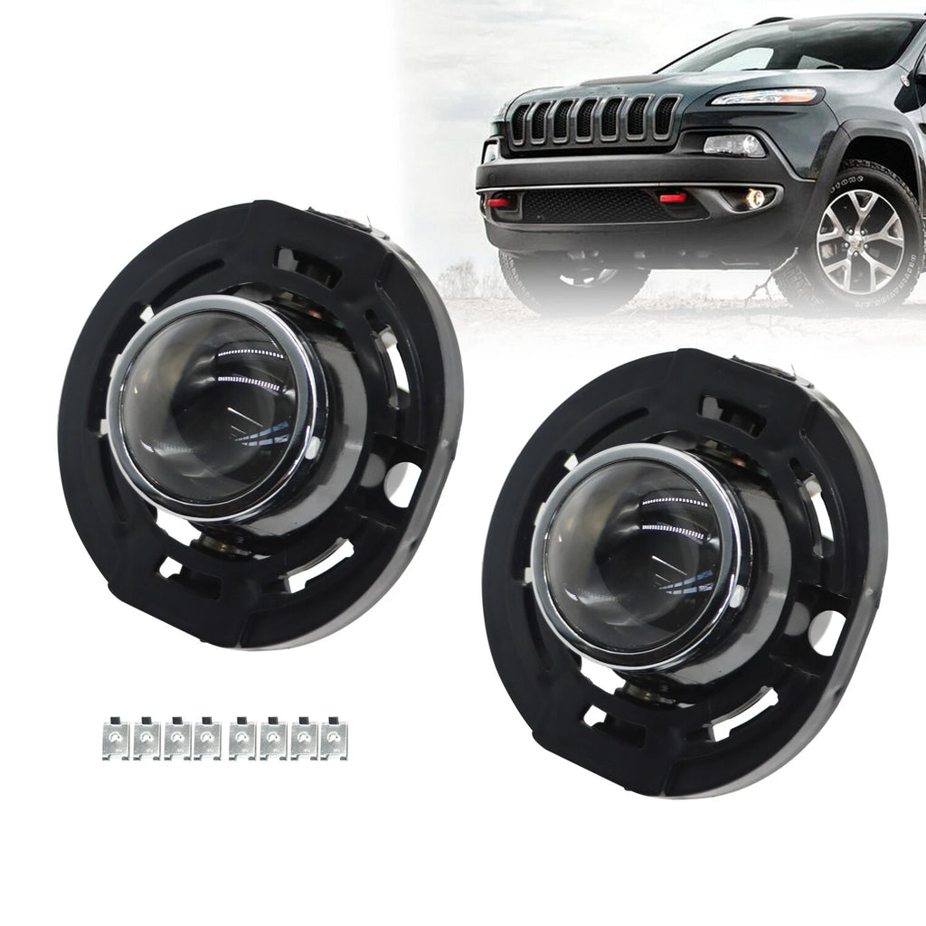 Fog Lights for Jeep Grand Cherokee (2014–2021) LH+RH, Clear Front Bumper