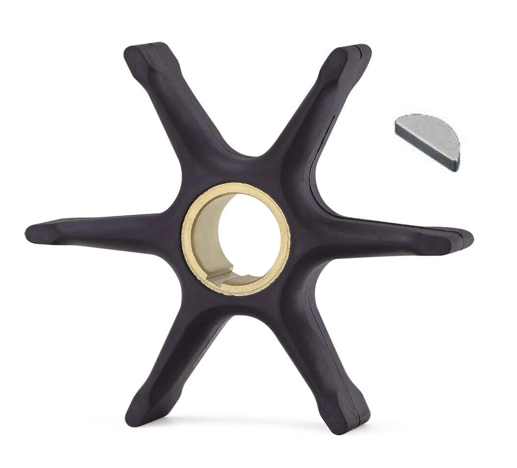 Water Pump Impeller with Key 308928 for Johnson Evinrude (1970–2023)