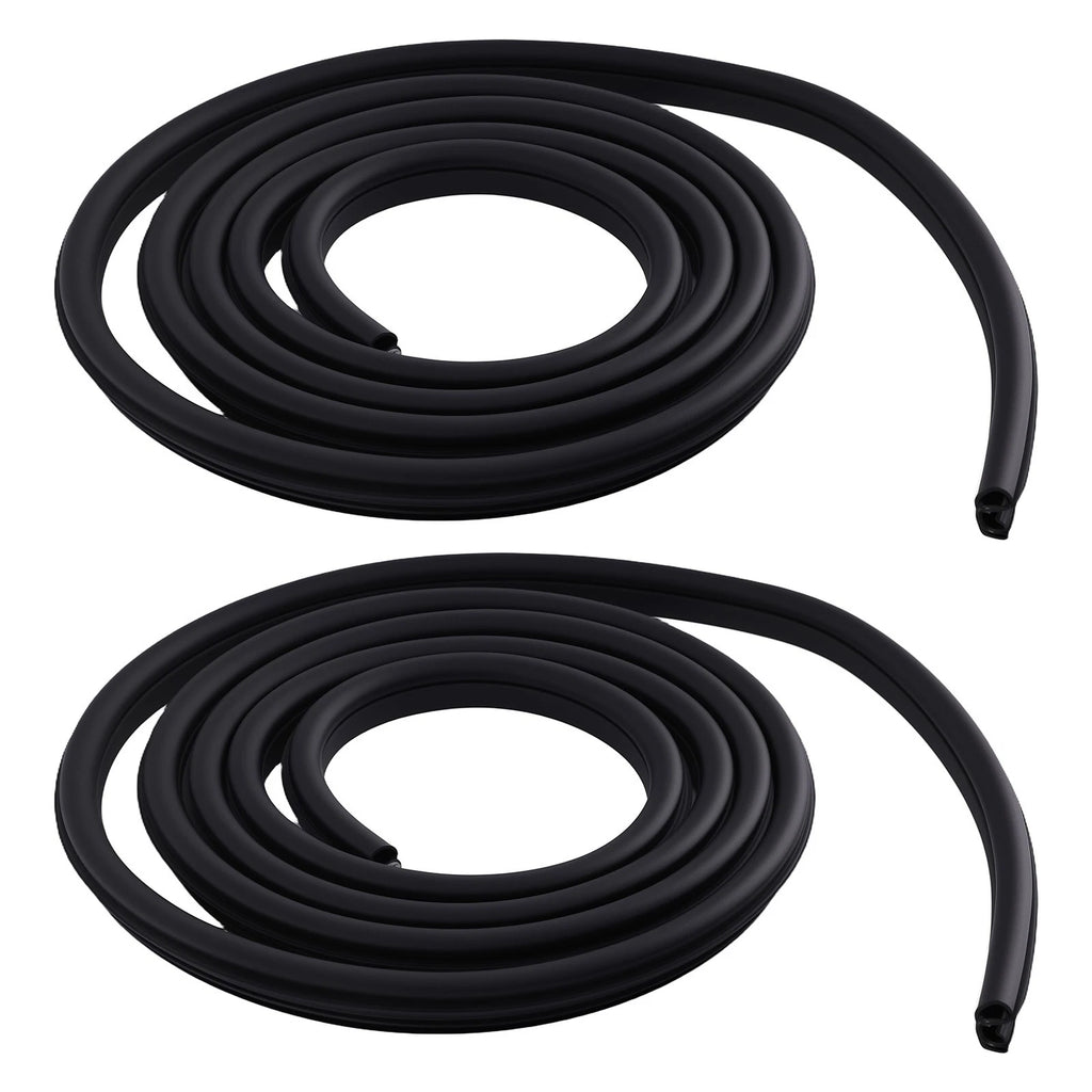 Set of 2 Front Door Window Belt Strips for Dodge Ram 1500-3500 (2002–2018)
