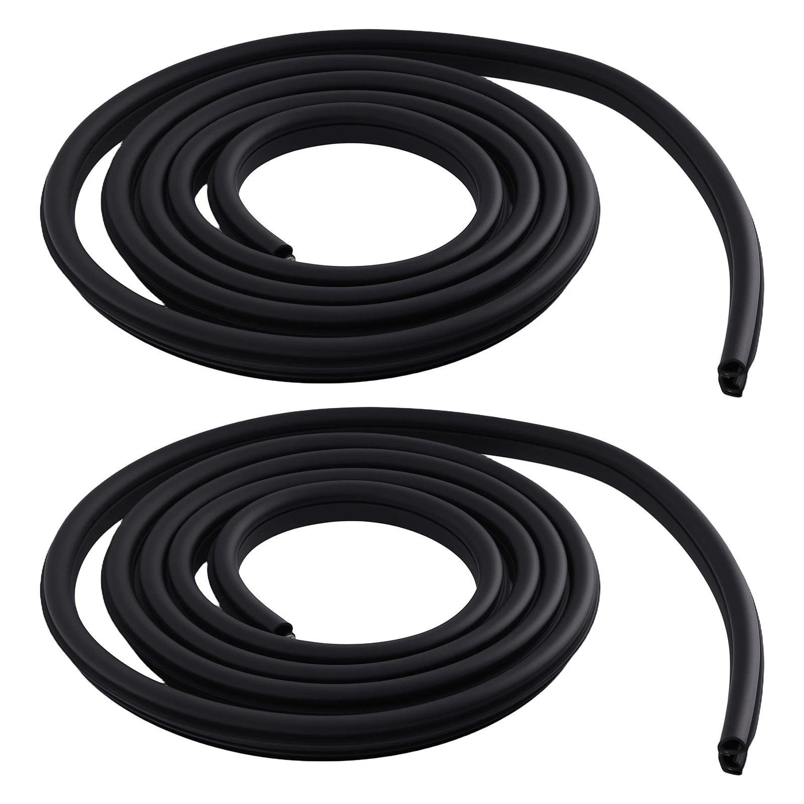 Set of 2 Front Door Window Belt Strips for Dodge Ram 1500-3500 (2002–2018)