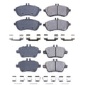 PowerStop Front & Rear Carbon Fiber Ceramic Brake Pads Kit for Mercedes R172 SLK250 (2012–2016)
