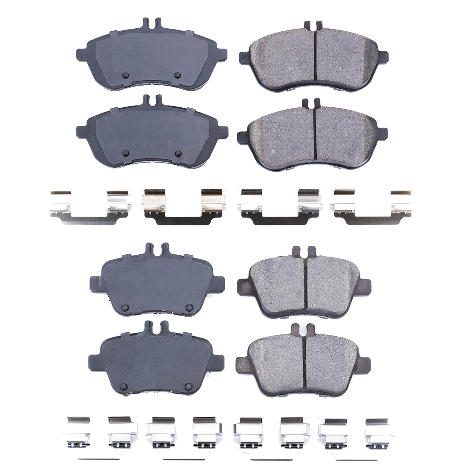PowerStop Front & Rear Carbon Fiber Ceramic Brake Pads Kit for Mercedes R172 SLK250 (2012–2016)