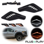 Dynamic LED Side Fender Marker Light for Ford F-150 Raptor (2022–2023)