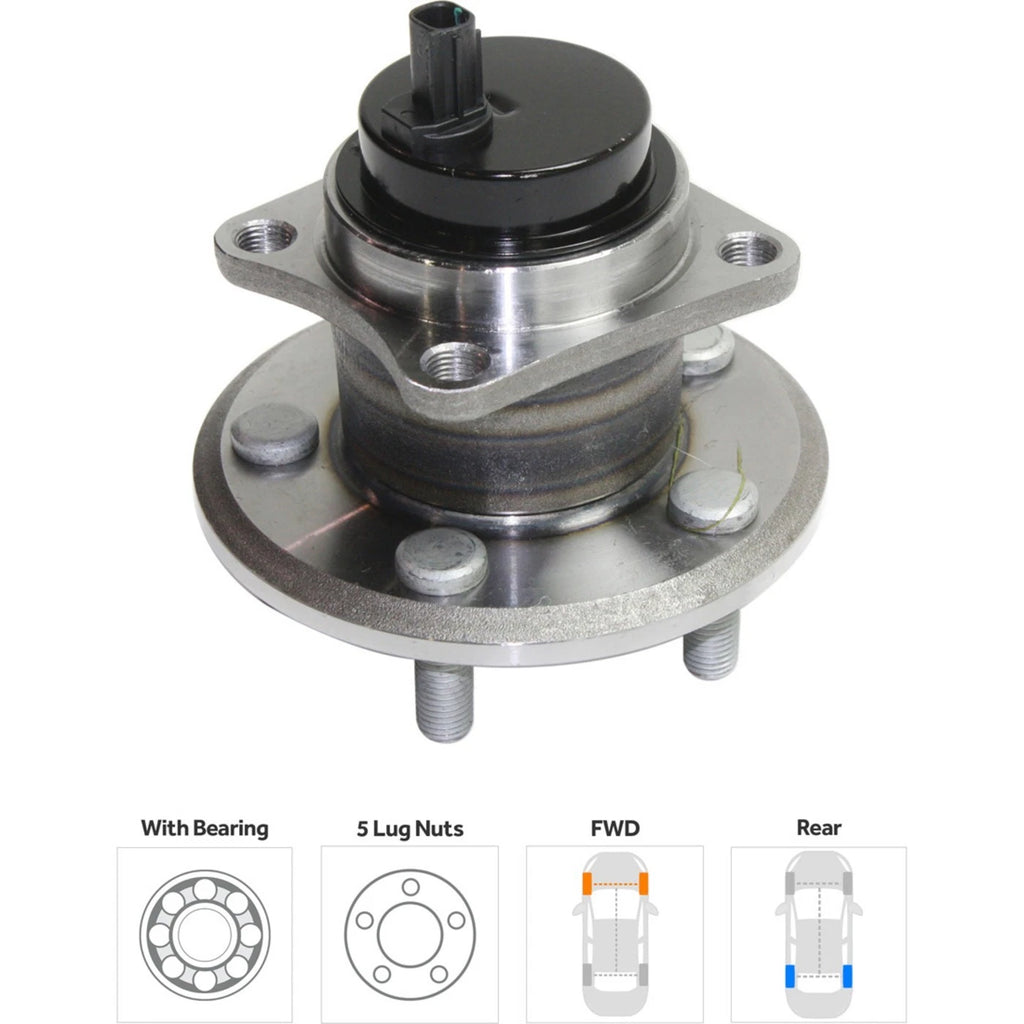 Wheel Hubs for Toyota Corolla (2009–2018) with Bearing & Sensor