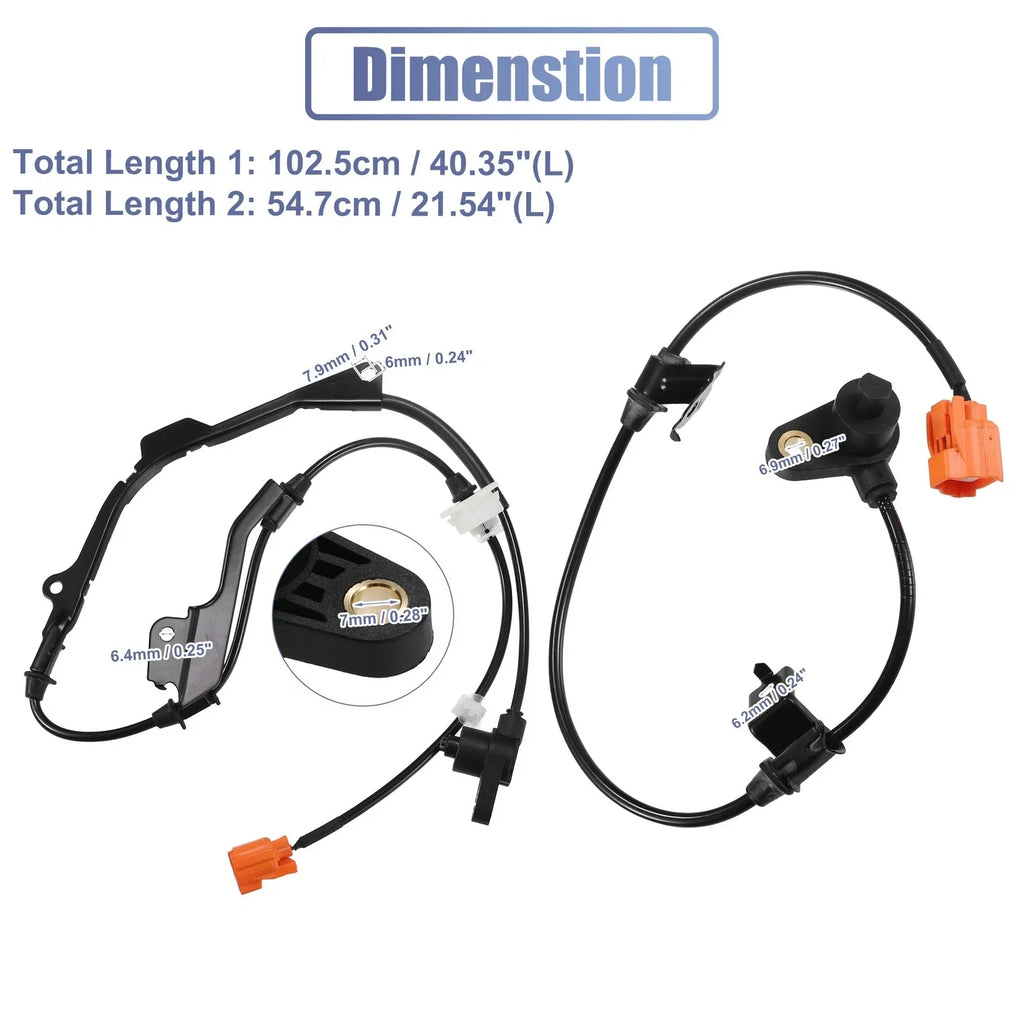 4 x ABS Sensors for Honda Accord (1998-2002) Front & Rear Left Right