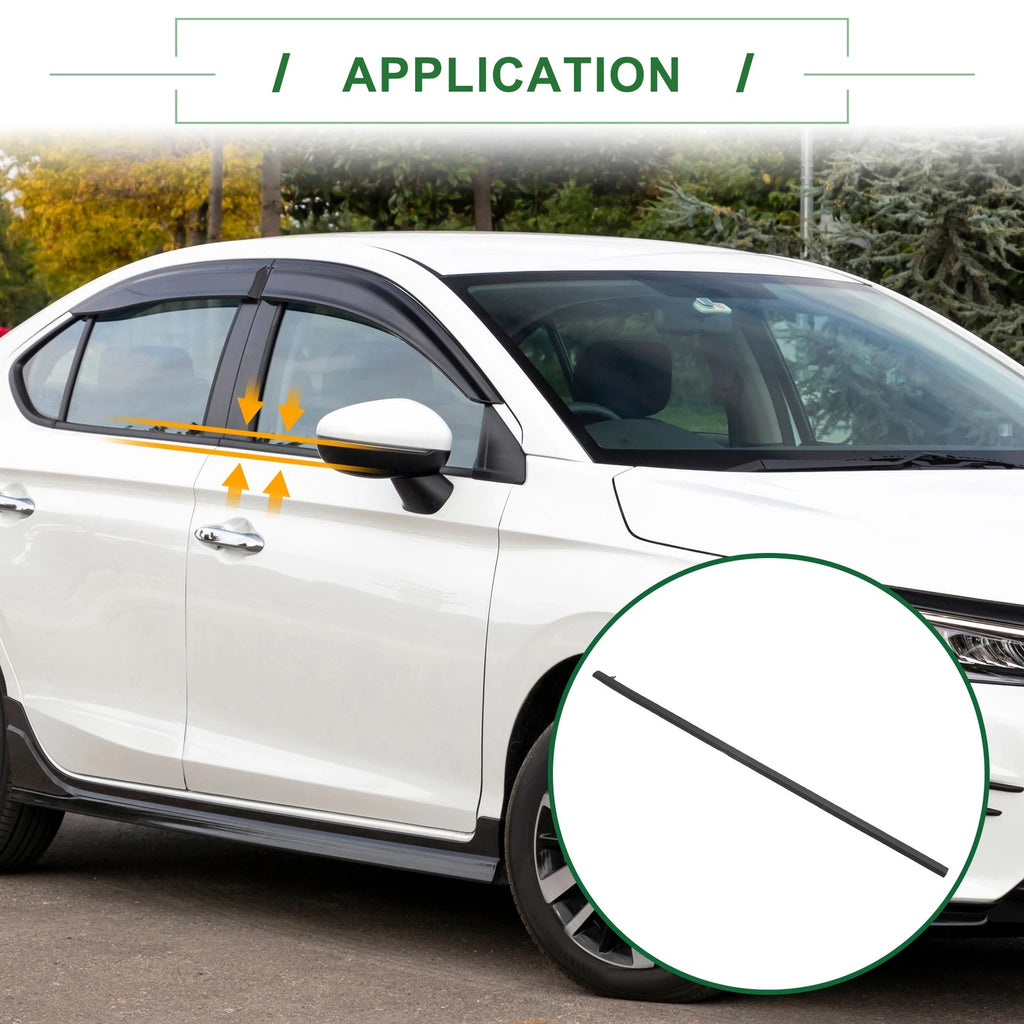 2pcs Rear Weatherstrip Window Seal No.72450T9AT01 for Honda 