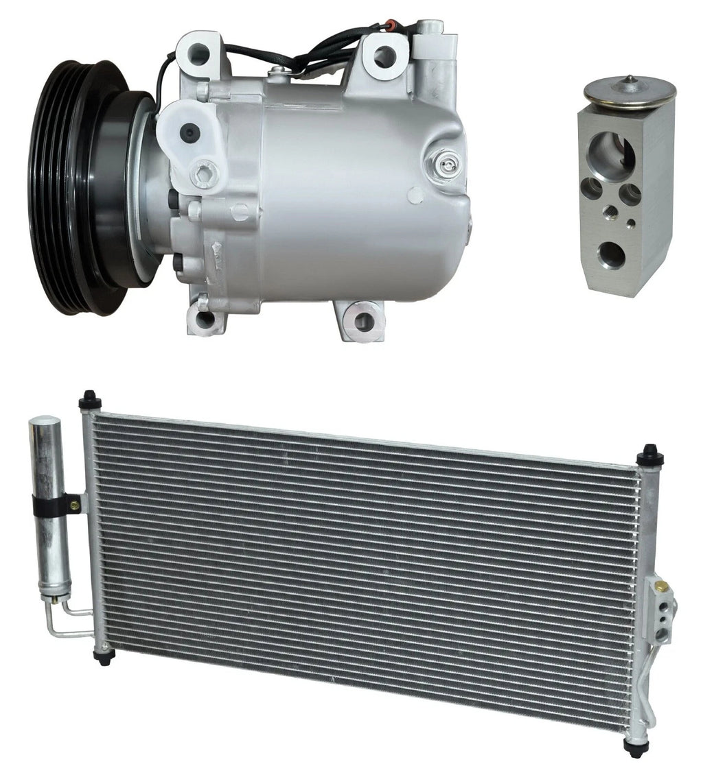 A/C Compressor Kit With Condenser for Nissan Tsuru 1.6L (2002–2002)