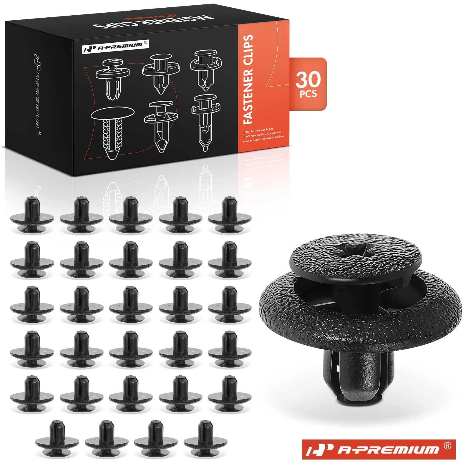 7mm Rocker Panel & Garnish Moulding Clips Retainers for Pontiac (30Pcs)