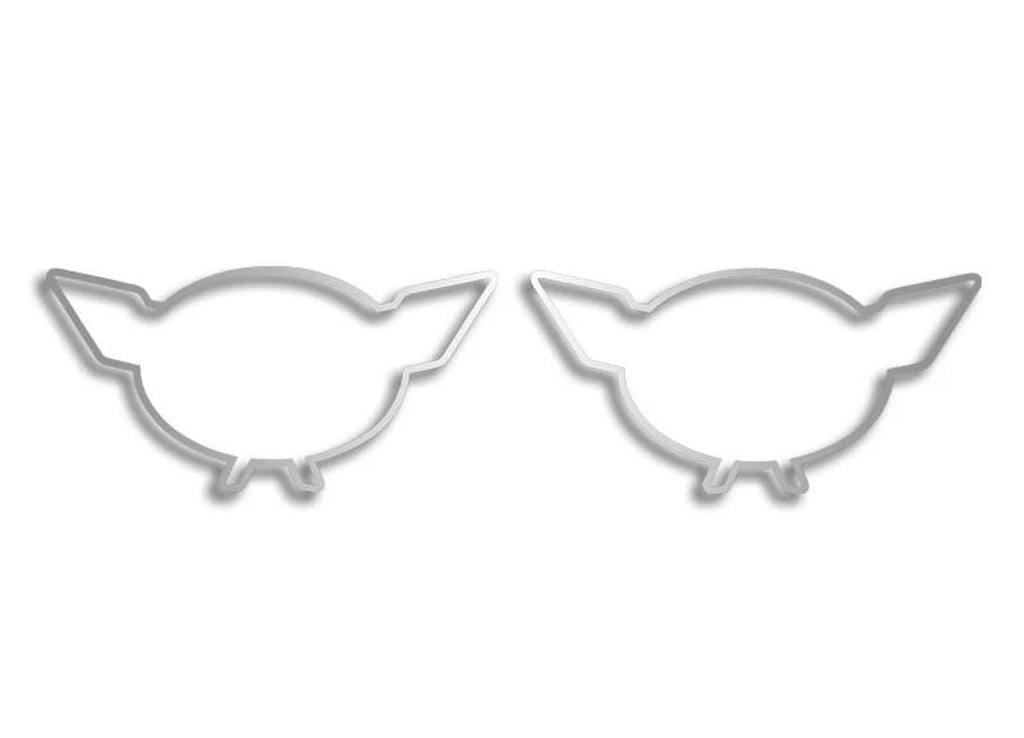 Front and Rear Emblem Stainless Trim Adhesive for 1997–2004 Chevy C5 Corvette