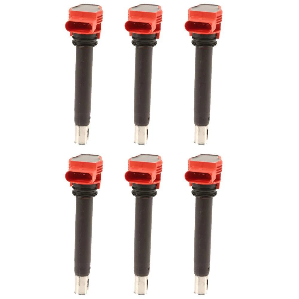 Set of 6 Bosch Direct Ignition Pencil Coils for Audi Porsche Volkswagen V6
