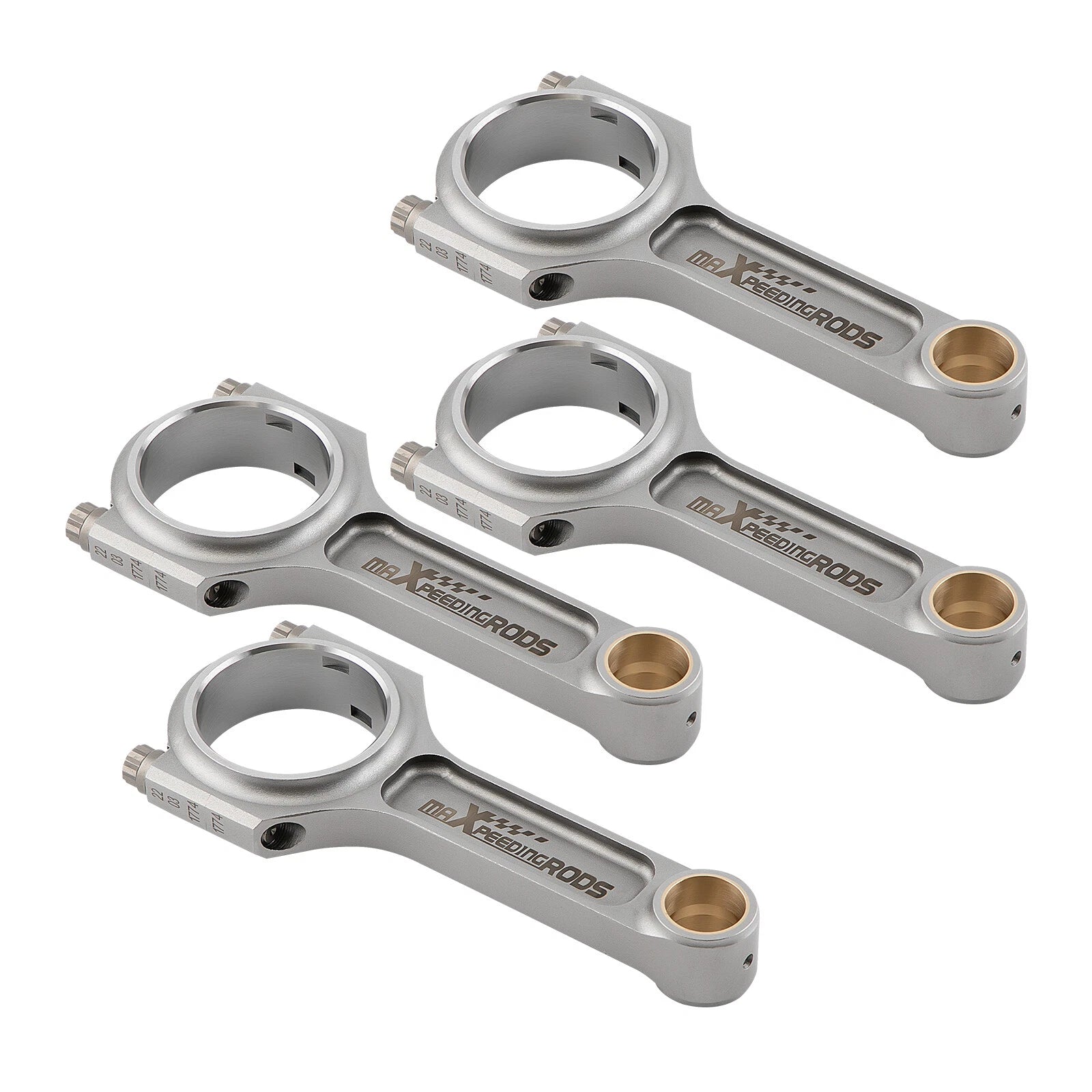 Set of 4 I-Beam Connecting Rods with ARP 2000 Bolts for Honda B18A B18B B20A B20Z (1990–2001)