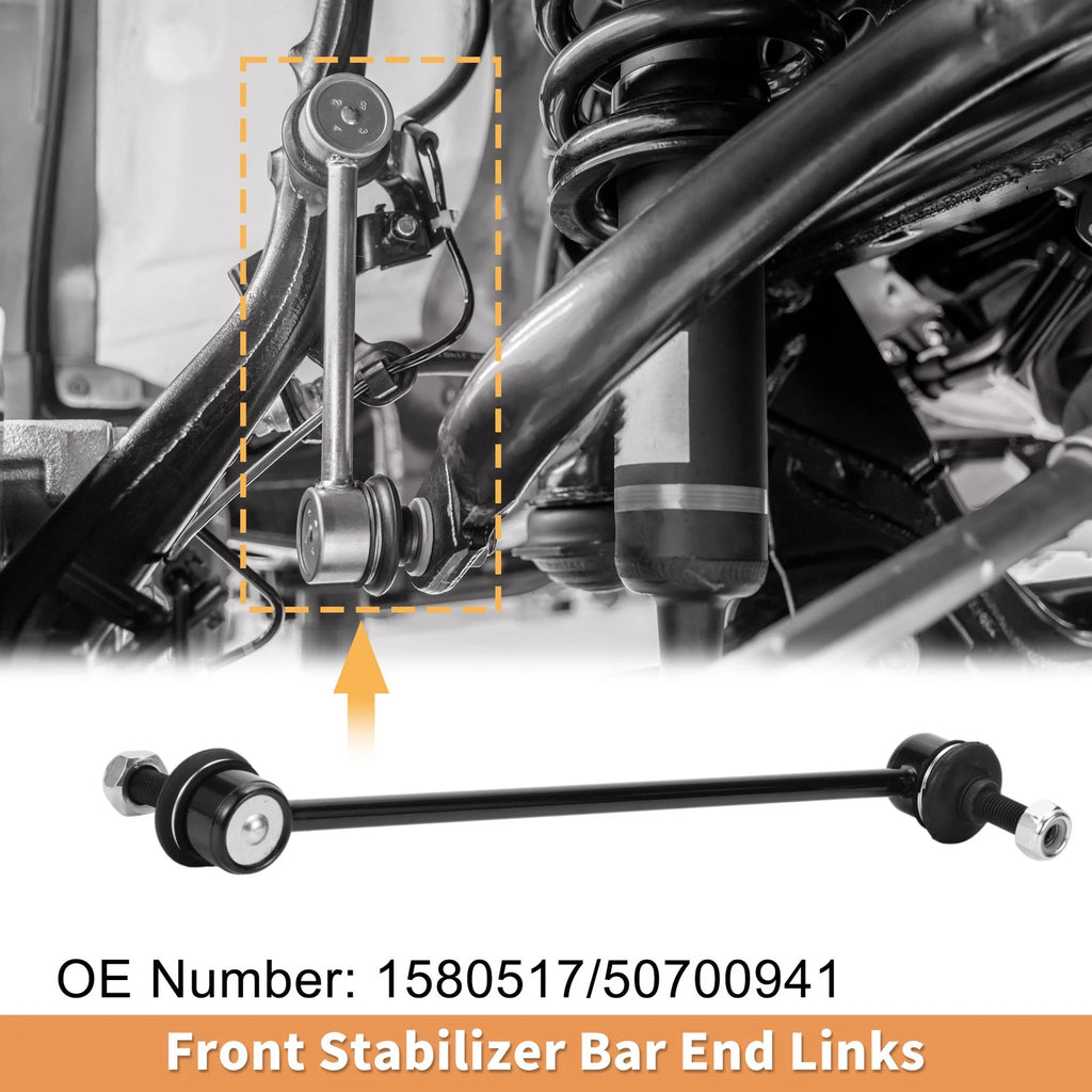 2pcs Front Stabilizer Sway Bar Link for Fiat Qubo (2008–2020) No.1580517/50700941